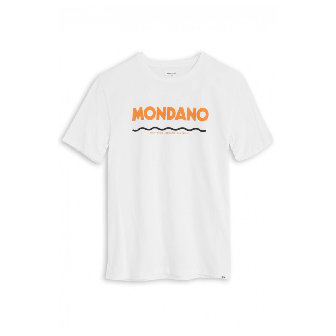 Kurv Bliv klar lytter Wood Wood woodwood t-shirt mondano - Shop online nu