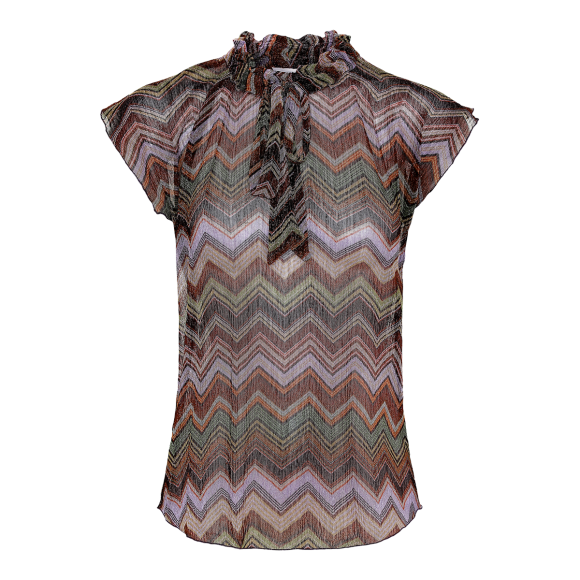 Karmamia - Karmamia Tie Blouse Waves