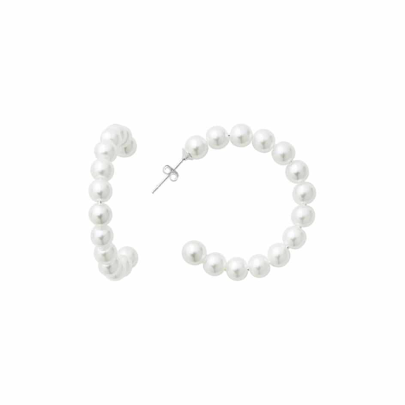 Sui Ava - Kirby Pearl Hoops Sui Ava