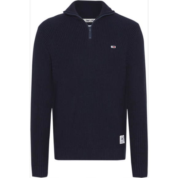 Tommy Jeans - Zip Mock Neck Strik Tommy Jean