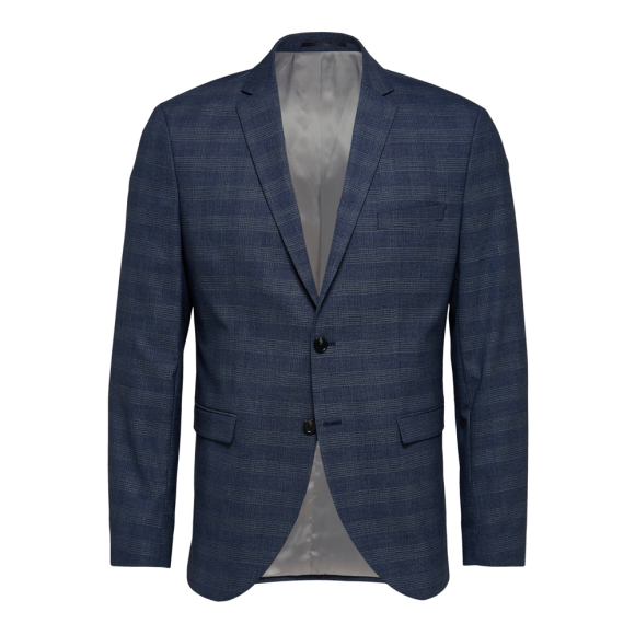 Bill Blue Check Blazer Selected Homme