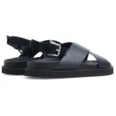 Garment Project Woman - Yodo Black Leather Sandal