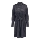 Nakita Dress Navy Leo Jacquard Karmamia