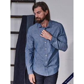 Miguel Chambray Shirt Blue de Gênes