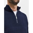 Selected Homme - Maine ls knit half zip