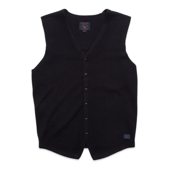 Nonni Knit Waistcoat Blue De Genes