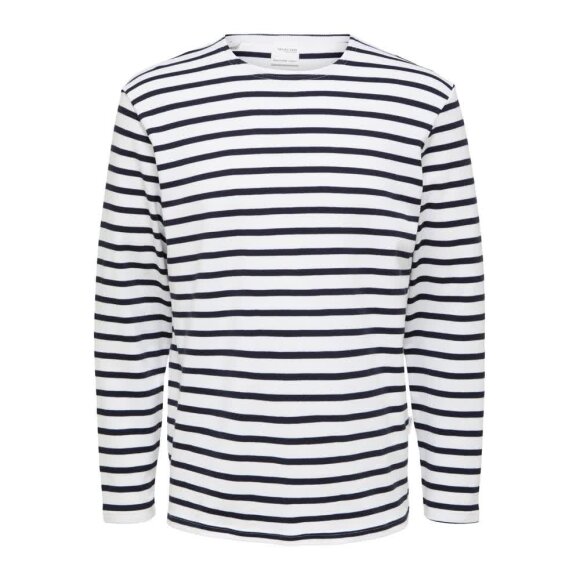 Briac LS Stripe O-Neck Selected Homme