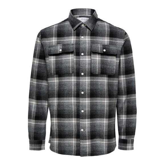 Selected Homme Scot Checked Shirt Grey Selected Homme Scot Checked Shirt Grey