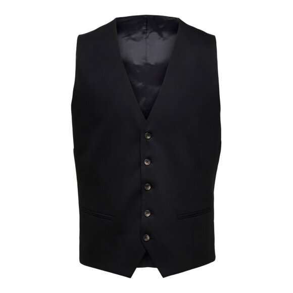 Selected Homme Slim Neil Waistcoat Black  