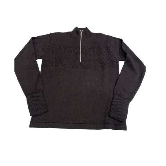 Mads Nørgaard Klemens Half Zip Black Coffee