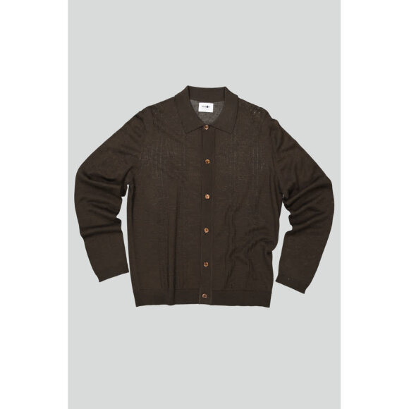 NN07 Thor LS Polo 6539 Slate Brown 