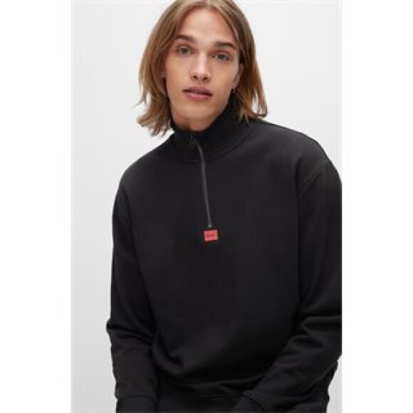 Hugo Durty half zip Sweat Black 