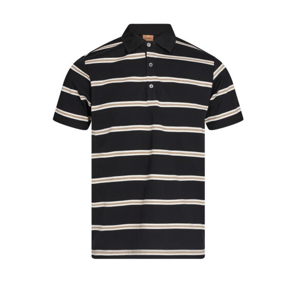 Harvey Stripe Polo Tee Mos Mosh Gallery