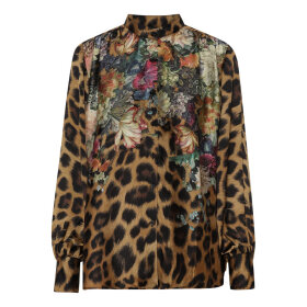 Karmamia Cornelia Shirt FLOWER LEOPARD