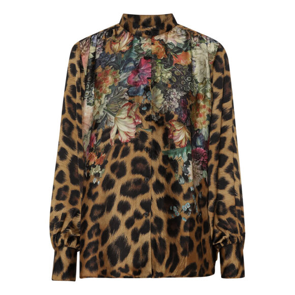 Karmamia Cornelia Shirt FLOWER LEOPARD