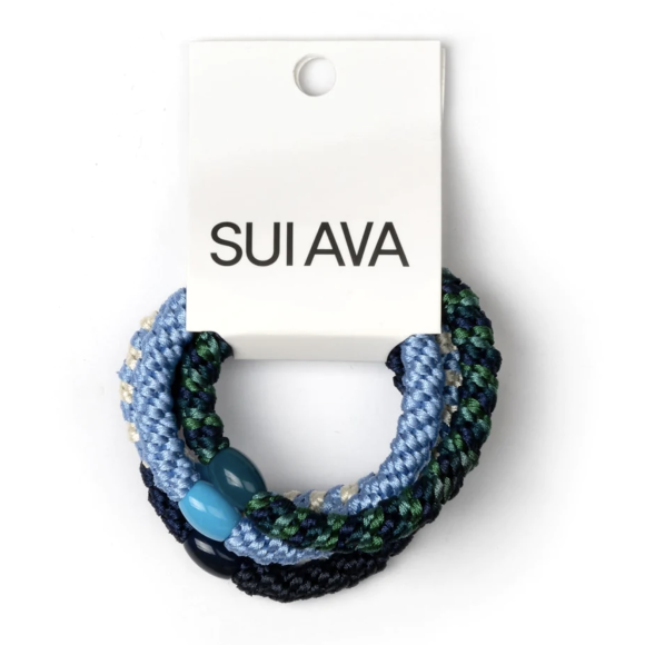   Sui Ava 4-Pack Basic Essential Elastic Blue Notes 