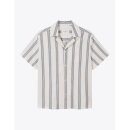 Les Deux Lawson Stripe SS Shirt  IVORY/INDIA INK