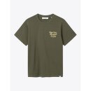 Les Deux New York t-shirt OLIVE NIGHT/LEMON SORBET