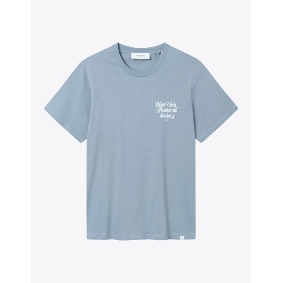 Les Deux New York t-shirt TRADEWINDS BLUE/HVID