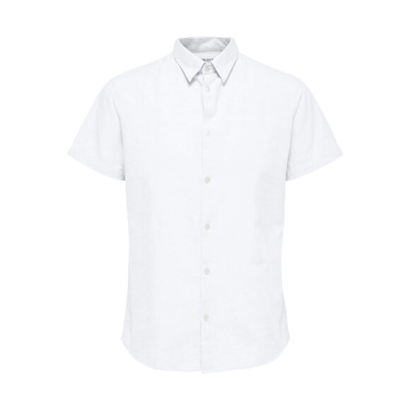 Selected Homme Slim New Linen Shirt SS White 