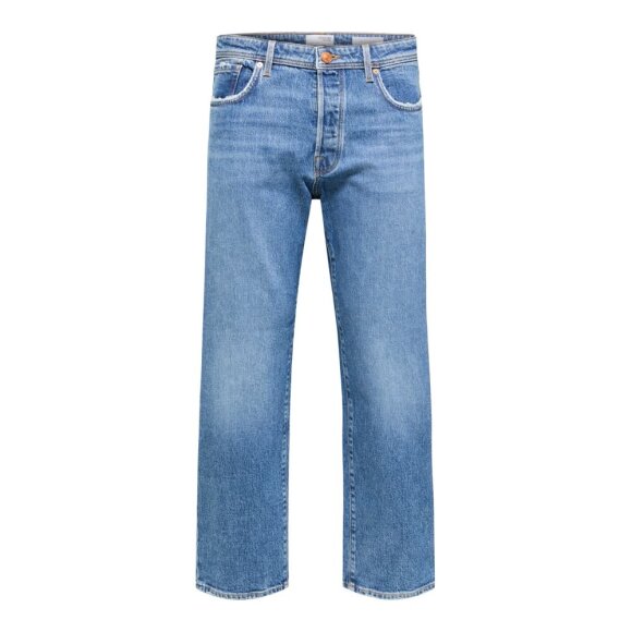 Selected Homme Loose Kobe Medium Blue Jeans.