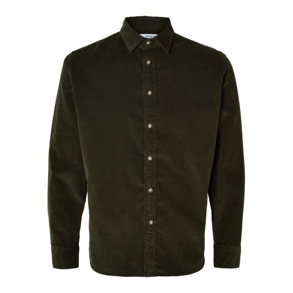 Selected Homme Reg Owen Cord Shirt LS