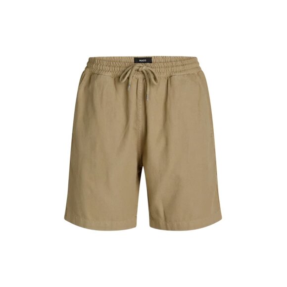 Mads Nørgaard Beach shorts dyed canvas KELP