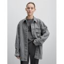 Mads Nørgaard Pige - Johnny Jacket Grey Stripe Deni