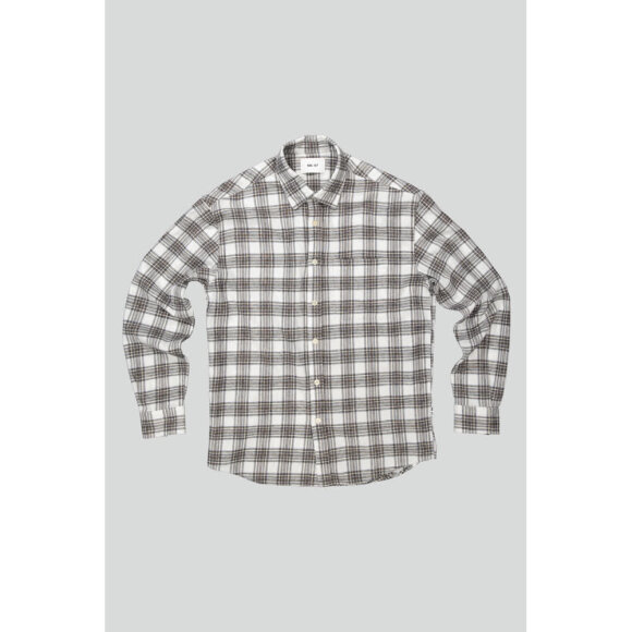 NN07 Deon 5465 Skjorte CREME CHECK