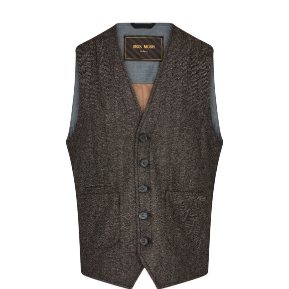 Mos Mosh Gallery Mason Herringbone Waistcoat