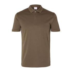 Selected Homme Fave zip ss polo