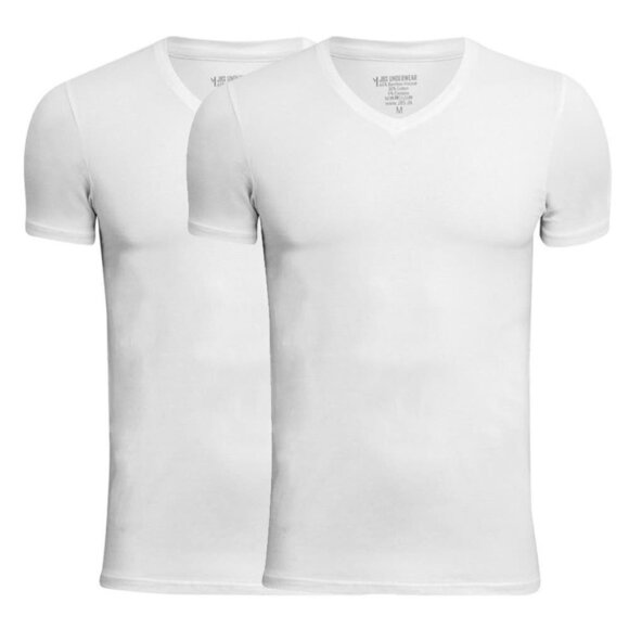JBS 2-pack V-neck bamboo hvid