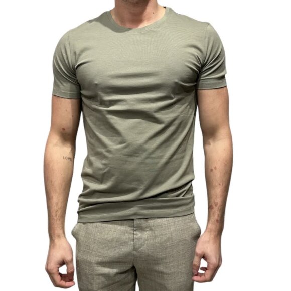 Casual Friday David Crew Neck T-shirt Vetiver 