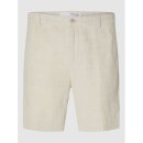 Selected Homme Regular Mads Linen Shorts Pure Cashmere
