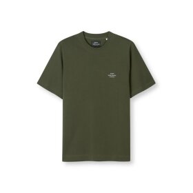 Mads Nørgaard Cotton Jersey Frodo EMB Logo Olive Night