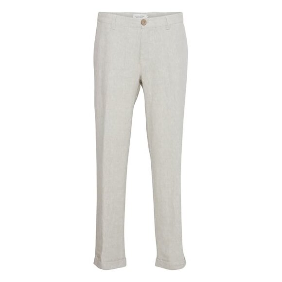 Casual Friday Pandrup 100% Linen Pants Chateau Gray