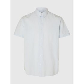 Selected Homme Reg New Linen Shirt SS Skyway