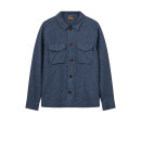 Mos Mosh Gallery Milo Plage Overshirt Blue Melange