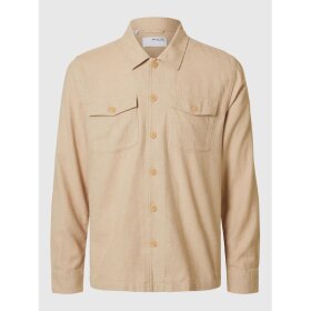 Selected Homme Brody Linen Overshirt Incense 