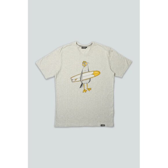 Likor Surfing Seagull T-Shirt Oatmeal Melange