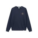 Les Deux Globe Sweatshirt Dark Navy/Brown
