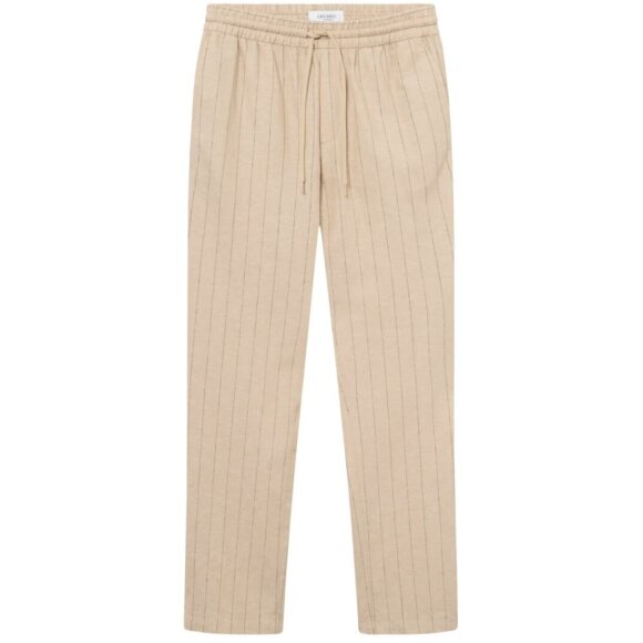 Les Deux Patrick Linen Pants Warm Sand/Black