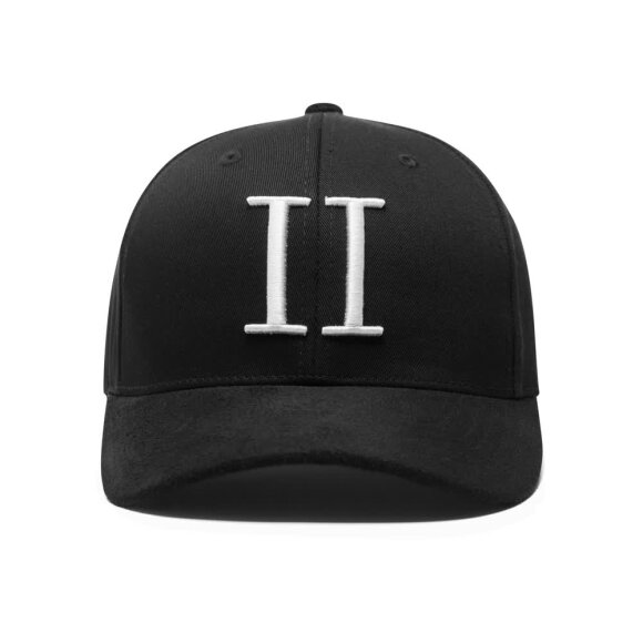 Les Deux Baseball Cap Suede ll Black/White