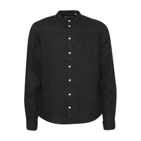 Casual Friday Anton LS CC Linen Shirt 4334 Black Beauty