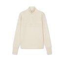 Mads Nørgaard Wool Klemens Half Zip knit Vanilla Ice