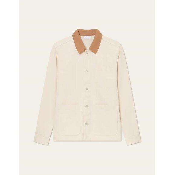 Les Deux Layton Denim Overshirt 2.0 Ivory 