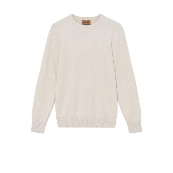Mos Mosh Gallery Jake Crew Neck Knit New Sand Melange 