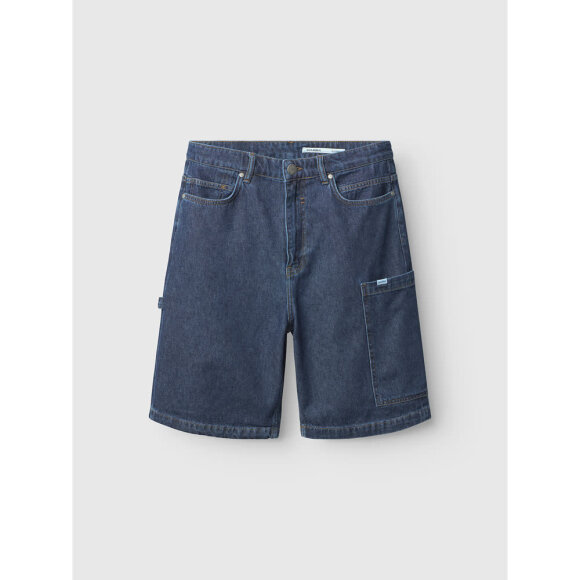 Gabba Ugo Cargo Fone Shorts Mid Blue Denim