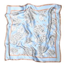 Sneaky fox Duffy Silk Scarf Tawny Brown 