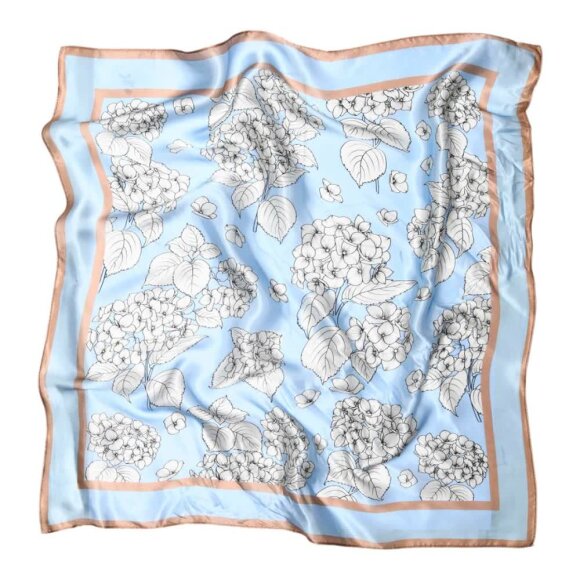 Sneaky fox Duffy Silk Scarf Tawny Brown 